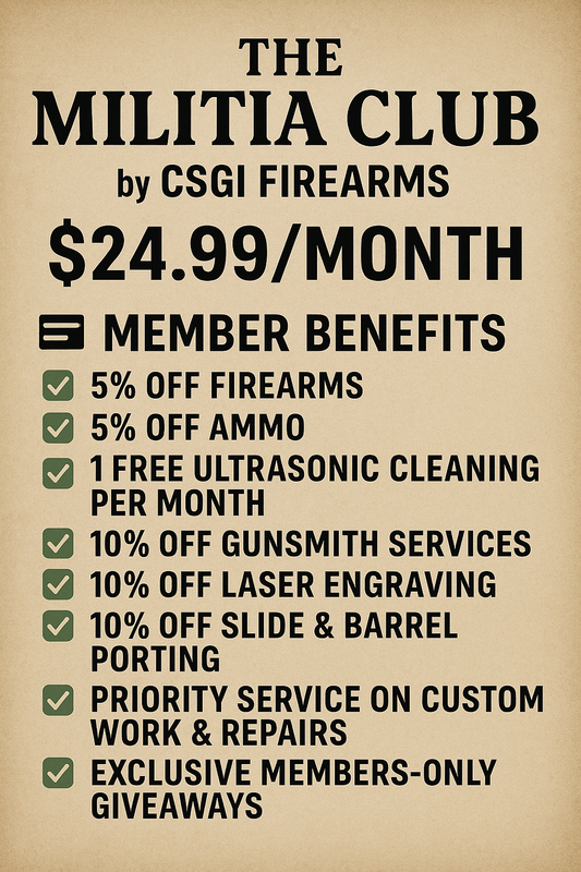 MILITIA CLUB MEMBERSHIP